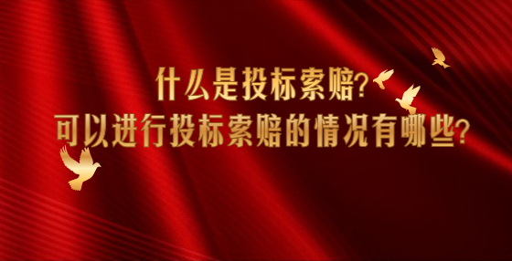 什么是投标索赔？可以进行投标索赔的情况有哪些？