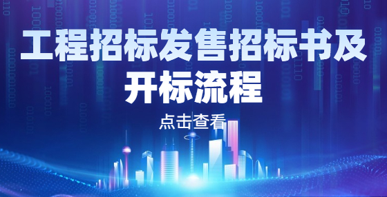 工程招标发售招标书及开标流程