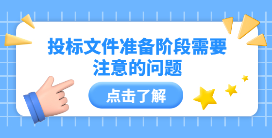 投标文件准备阶段需要注意的问题