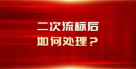 二次流标后如何处理？