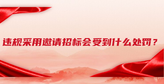 违规采用邀请招标会受到什么处罚？