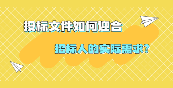 投标文件如何迎合招标人的实际需求？