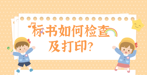 标书如何检查及打印？
