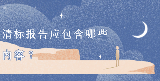 清标报告应包含哪些内容？