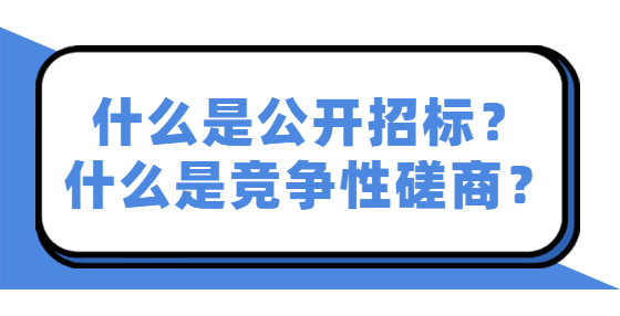 什么是公开招标？
