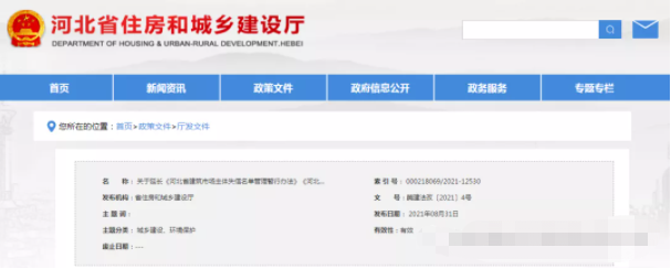 重要！文件有效期延长！涉及建筑市场主体失信名单管理、在冀建企招投标信用评价计分标准……