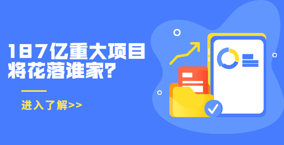 187亿重大项目将花落谁家？