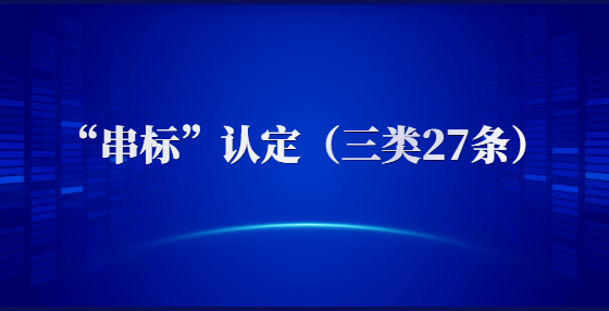 “串标”认定（三类27条）