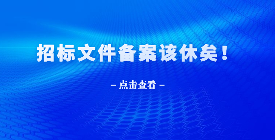 招标文件备案该休矣！