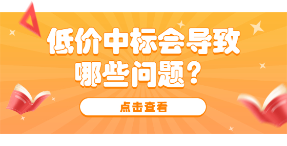 低价中标会导致哪些问题？