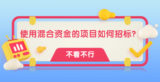 使用混合资金的项目如何招标？