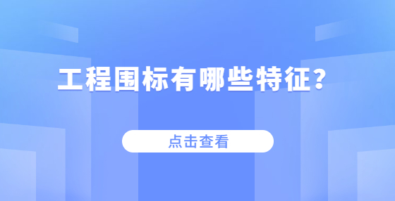 工程围标有哪些特征？