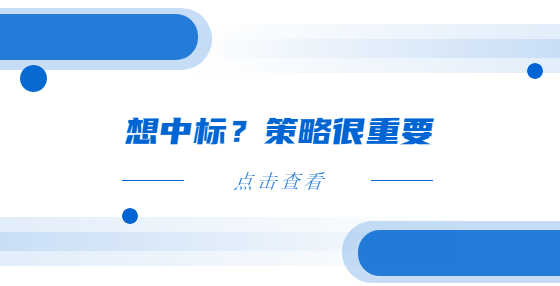 想中标？策略很重要