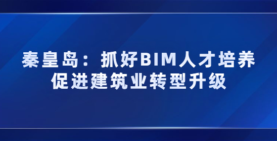 秦皇岛：抓好BIM人才培养 促进建筑业转型升级